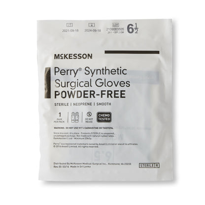 GLOVE, SURG NPRN 6.5 STR2 SMTHCHEMO (50PR/BX 4BX/CS)