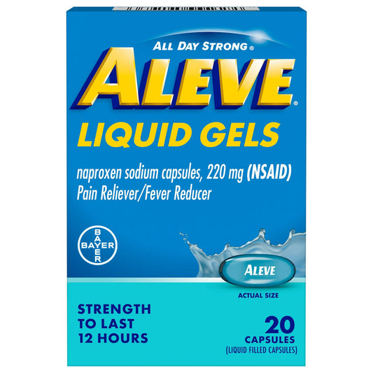 ALEVE, CAP LIQ GEL 220MG (20/BT)