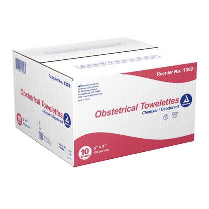 TOWELETTE, MOIST OB IND WRAP 5"X7" (100/BX 10BX/CS)