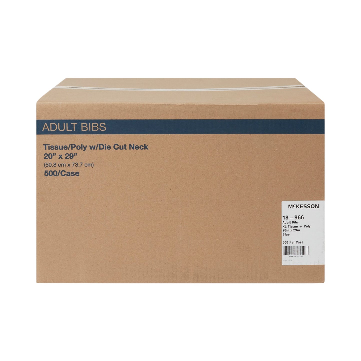BIB, T/P BLU ADLT 20X29 (500/CS)