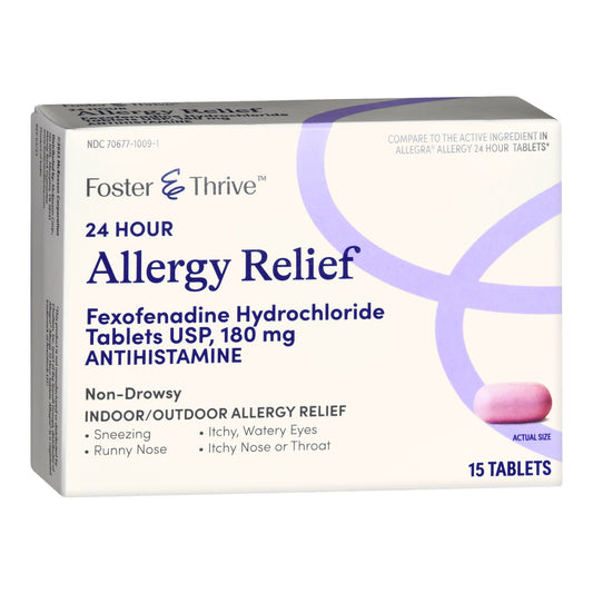 FEXOFENADINE, TAB FT SM 180MG (15/BX)