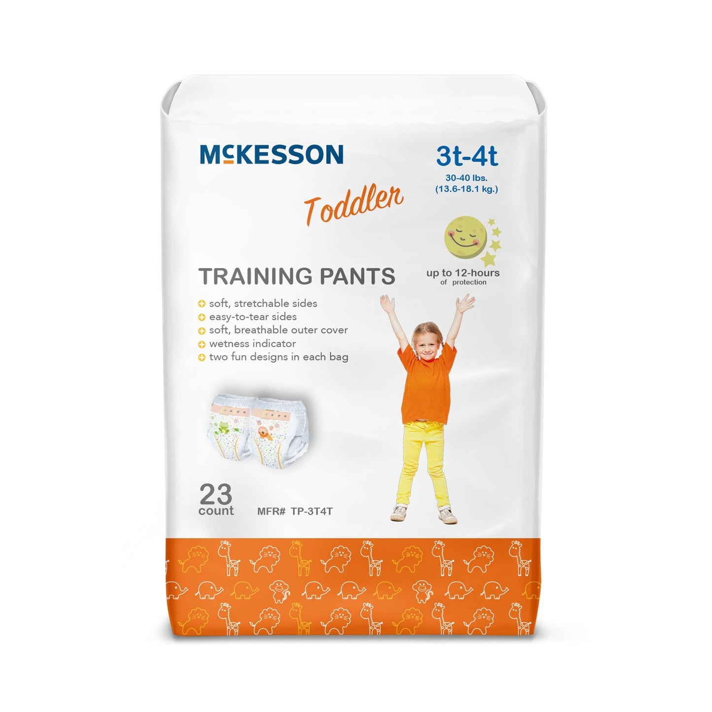 DIAPER, TRAINING EASY TEAR 3T-4T (23/BG 4BG/CS)