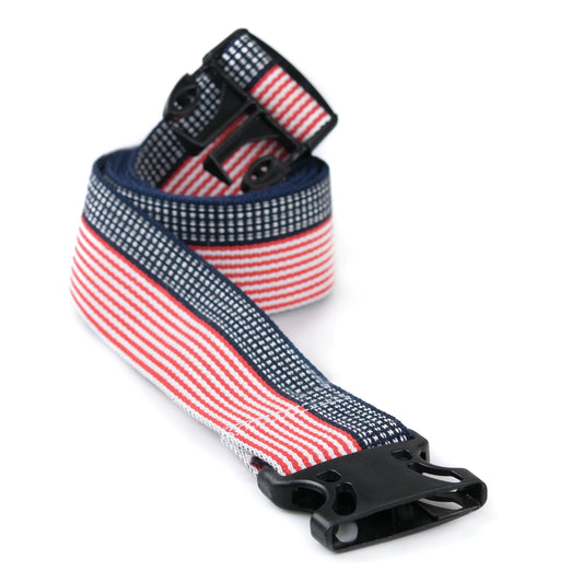 BELT, GAIT STARS & STRIPES W/DELRIN BUCKLE 60" (48/CS)