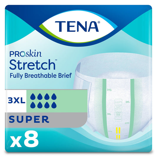 BRIEF, TENA STRTCH BARI GRN 3XLG (8/PK 4PK/CS)