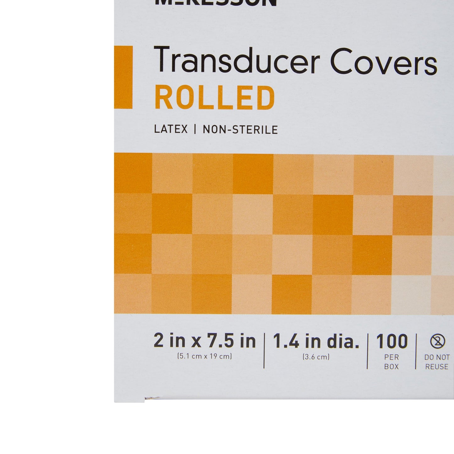 COVER, TRANSDUCER LATEX N/S 1.4"X7.5" (100/BX 24BX/CS)