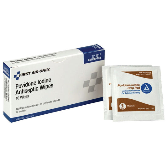 WIPE, PREP IODINE PVP 2"X2" (10/BX 60BX/CS)
