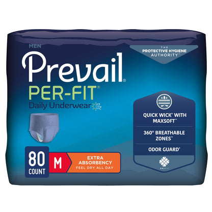 UNDERWEAR, PREVAIL PER-FIT MEN34"-36" (20/BG 4BG/CS)