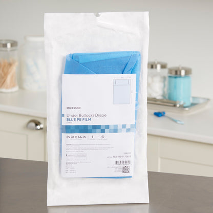 DRAPE, SURG GYN UNDER BUTTOCKSPE FILM STR 29"X44" (25/CS)