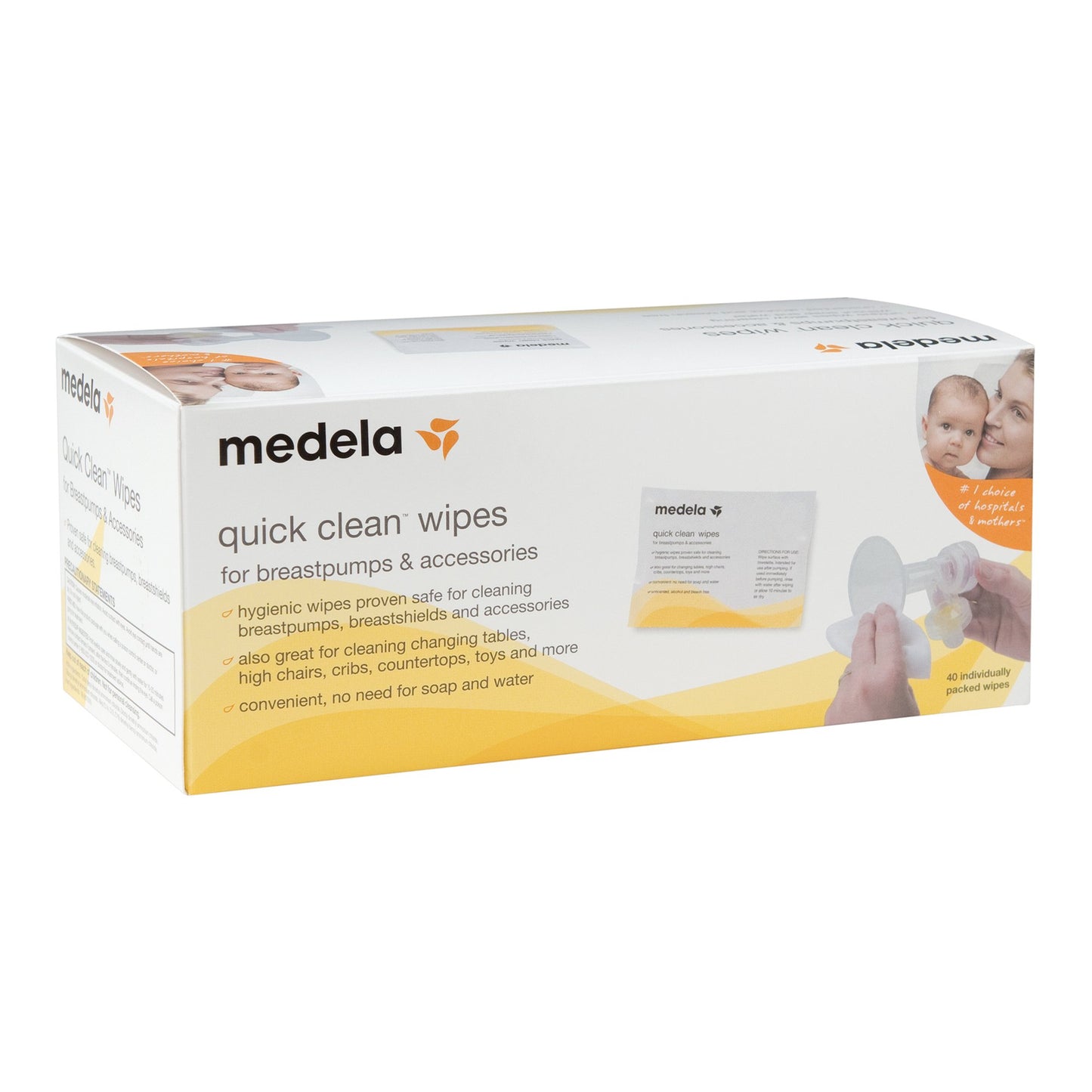 WIPE, BREAST PMP/ACCESS QUICK CLEAN (40/BX 12BX/CS)