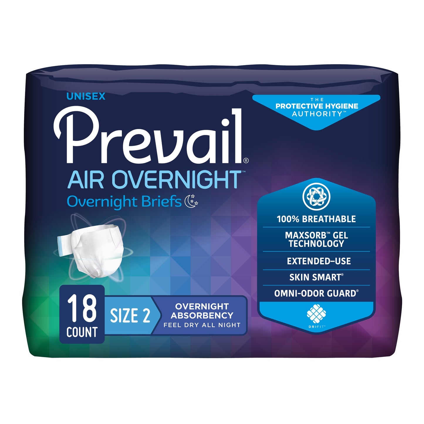 BRIEF, INCONT PREVAIL AIR SZ2 45"-62" (18/BG 4BG/CS)