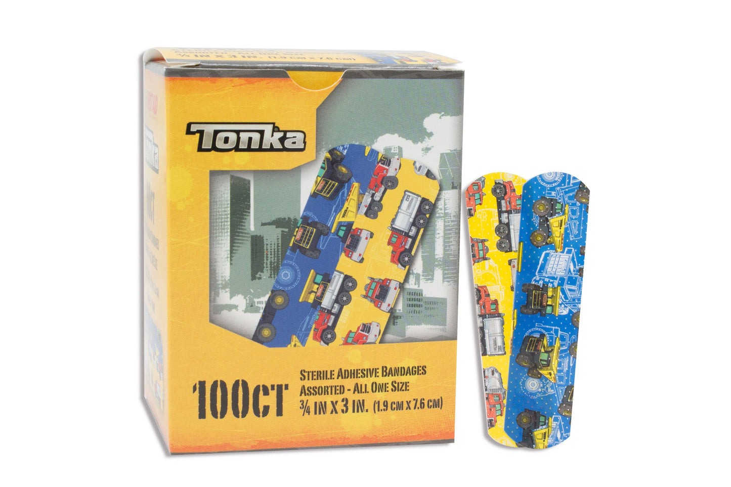 BANDAGE, ADHSV STAT STRIP TONKA 3/4X3" (100/BX 12BX/CS)