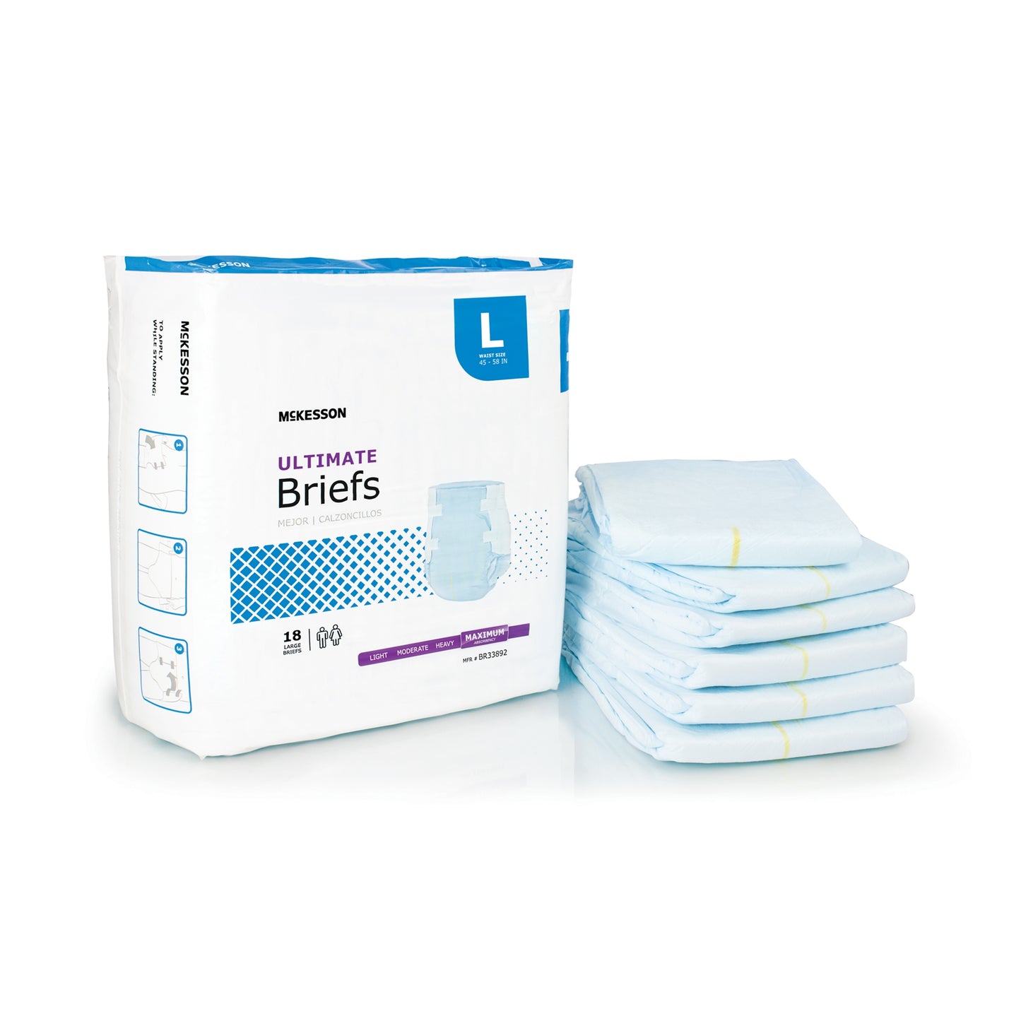 BRIEF, TAB CLSR ULTIMATE LG 44-58 (18EA/BG 4BG/CS)
