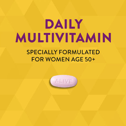 ALIVE, TAB MULTIVITAMIN WOMENS50+ (50/BX)