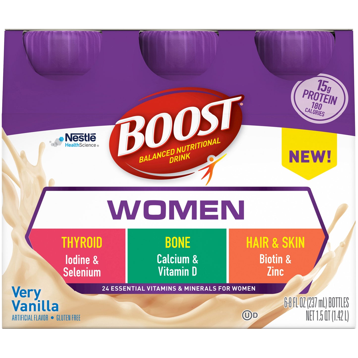 BOOST, CALORIE SMARTVERY VANILLA 8OZ (6/PK 4P/KCS)