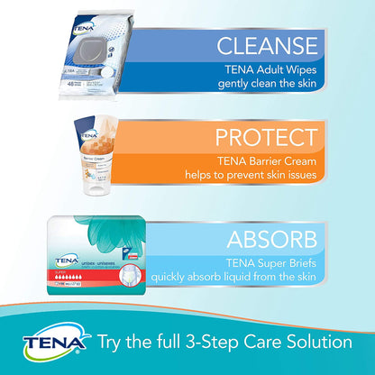 WASHCLOTH, WET CLASSIC TENA DISP (48/PK 12PK/CS) SCAPER