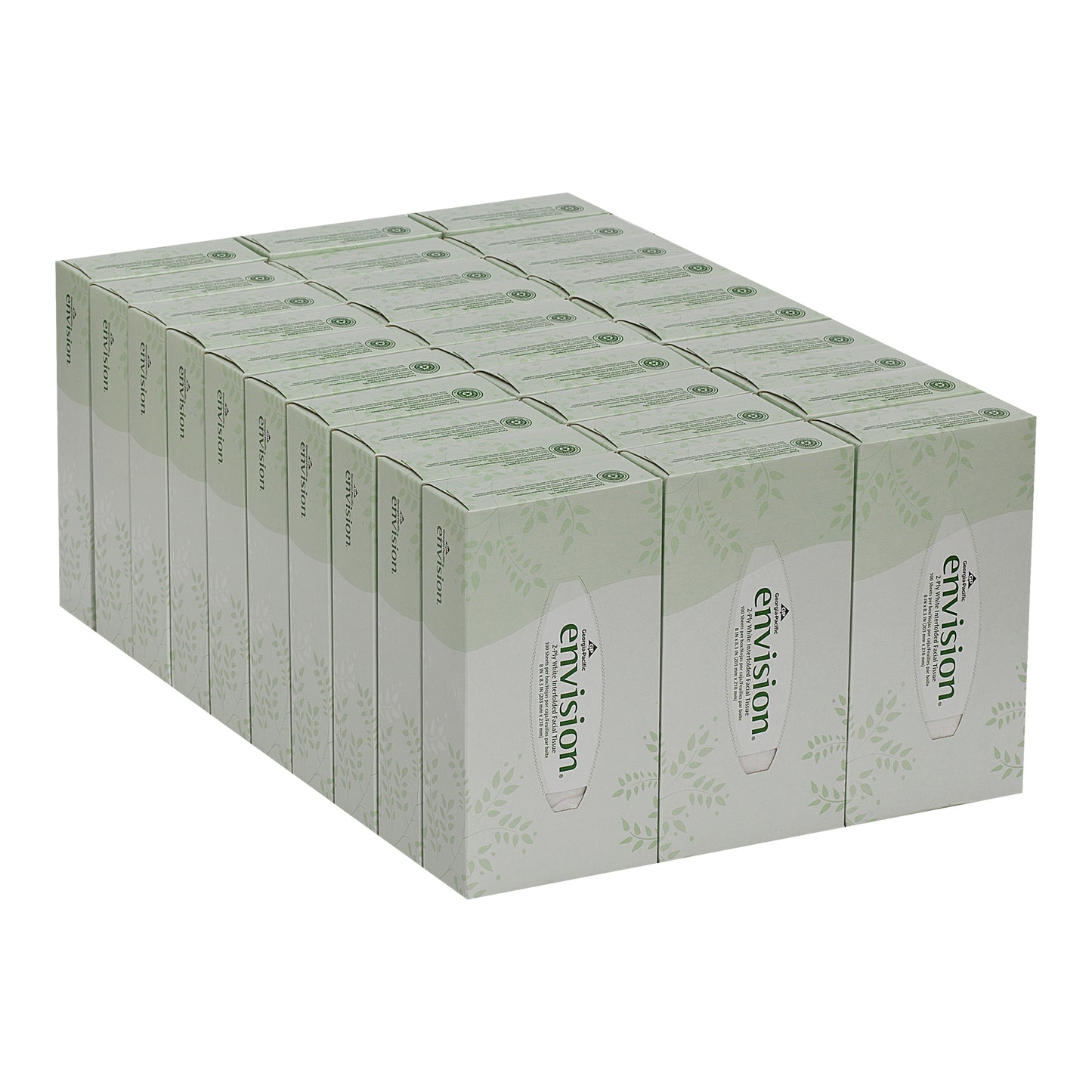 TISSUE, FACIAL ECON 2PLY WHT (30BX/CS)