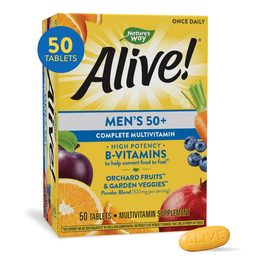 ALIVE, TAB MULTIVITAMIN MENS 50+ (50/BX)