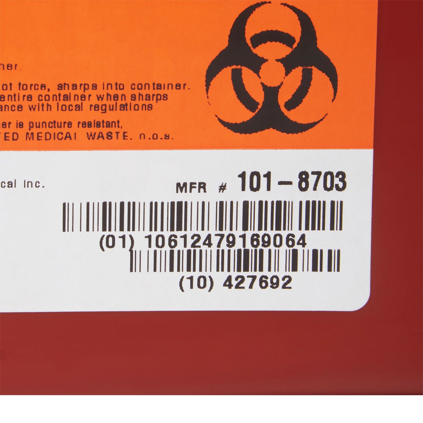 CONTAINER, SHARPS RED 1GL STACKABLE (24/CS)