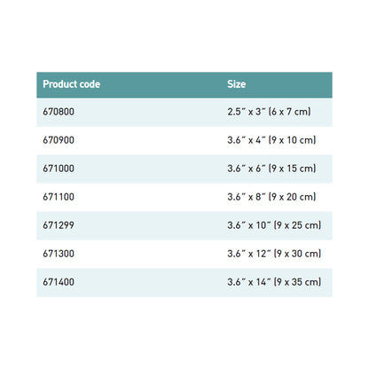 DRESSING, MEPORE 3.6"X6"(50/BX) 671005