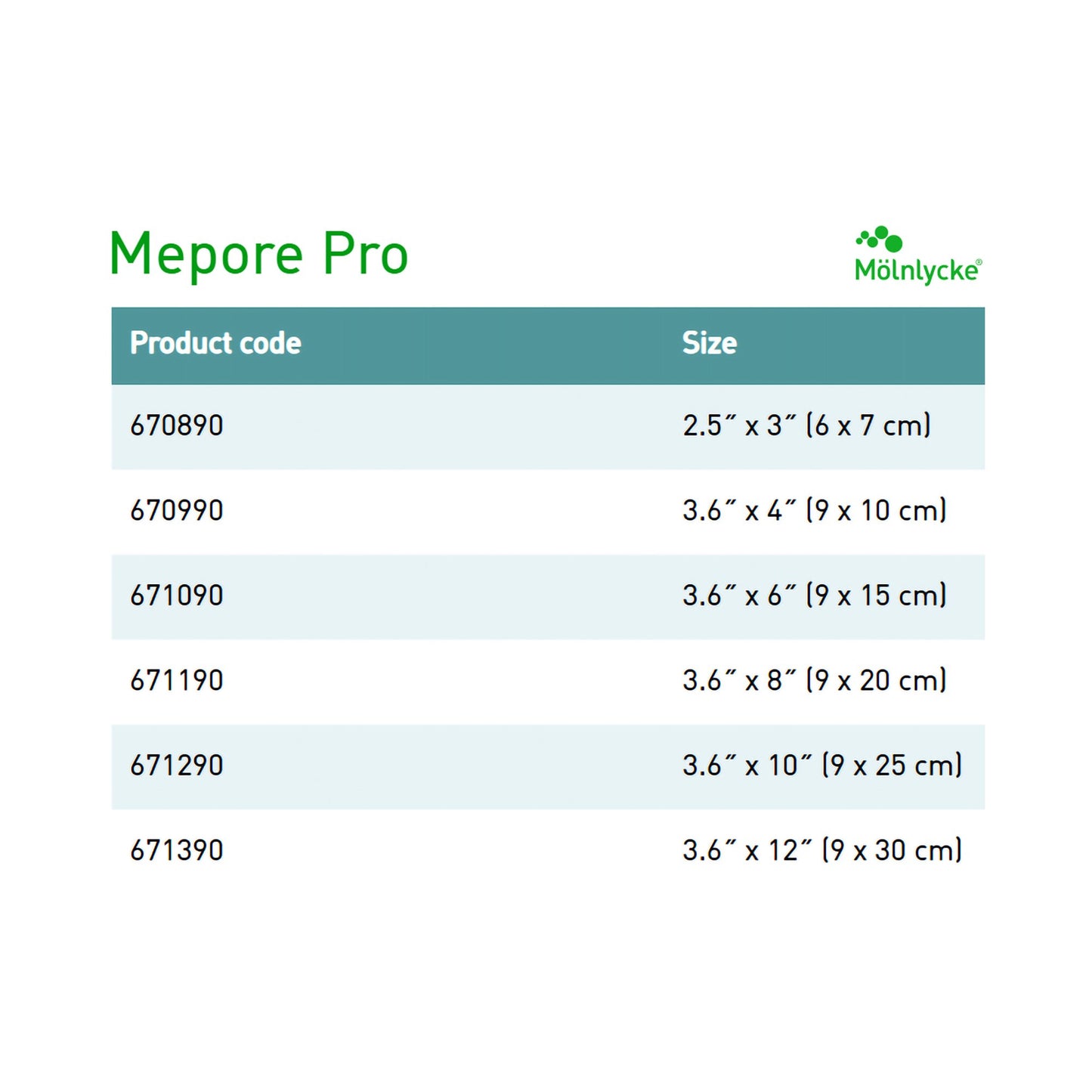 DRESSING, MEPORE PRO 9X25CM (30/BX 6BX/CS)