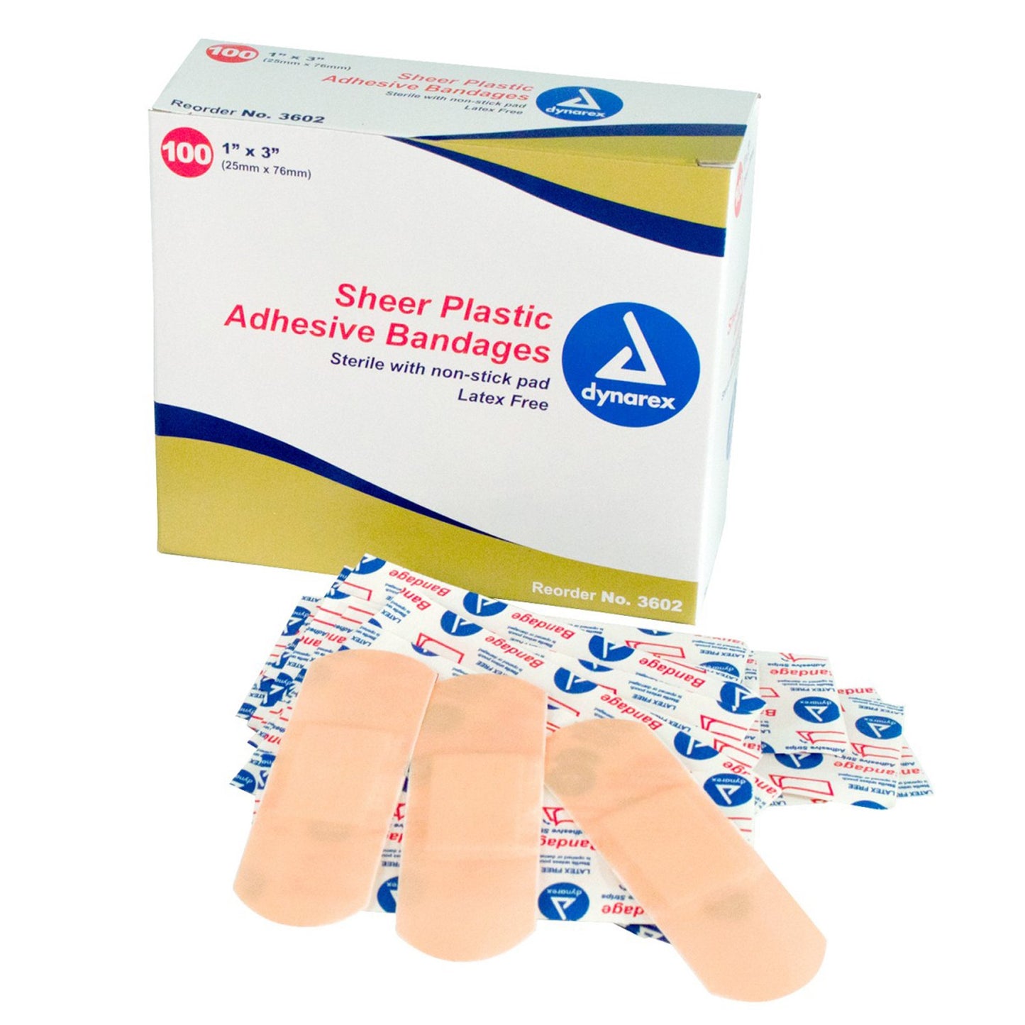 BANDAGE, ADHSV STRIP 1X3 STR (100/BX 24BX/CS)