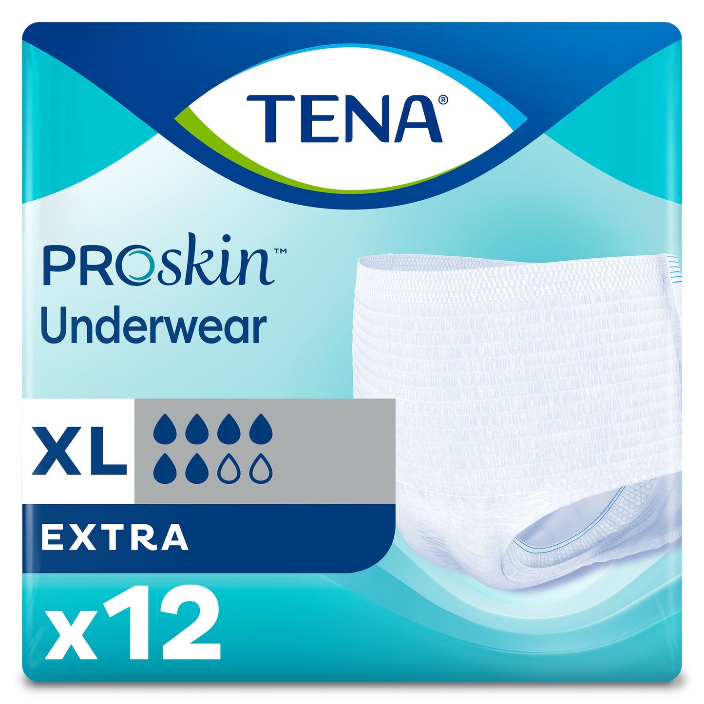 UNDERWEAR, TENA EXTRA PROTECTIVE XLG (12/BG 4 BG/CS)