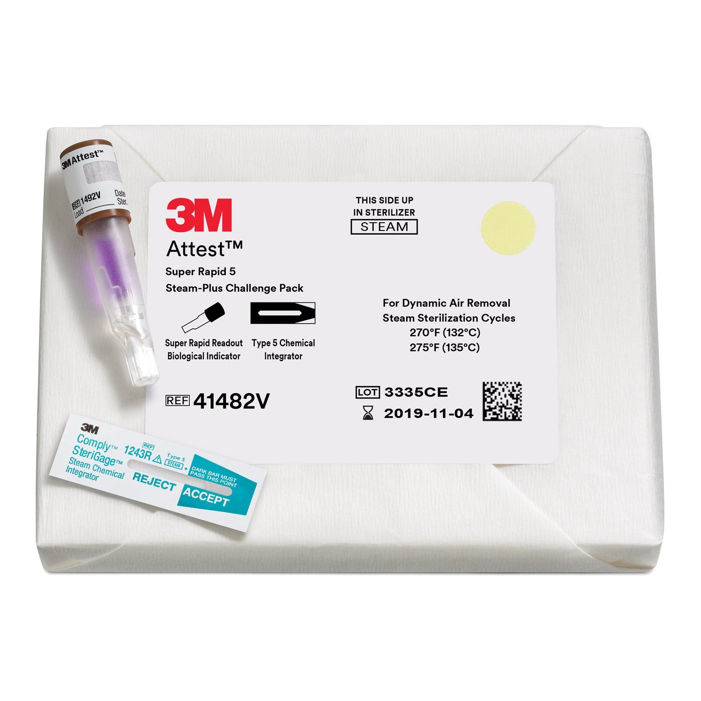 INDICATOR, BIOLOGICAL ATTEST SUPR RAPID 5 STEAM (24/CS) 3M