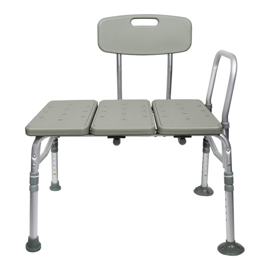 BENCH, TRANSFER W/BACK ALUMINUM FRAME 400LB