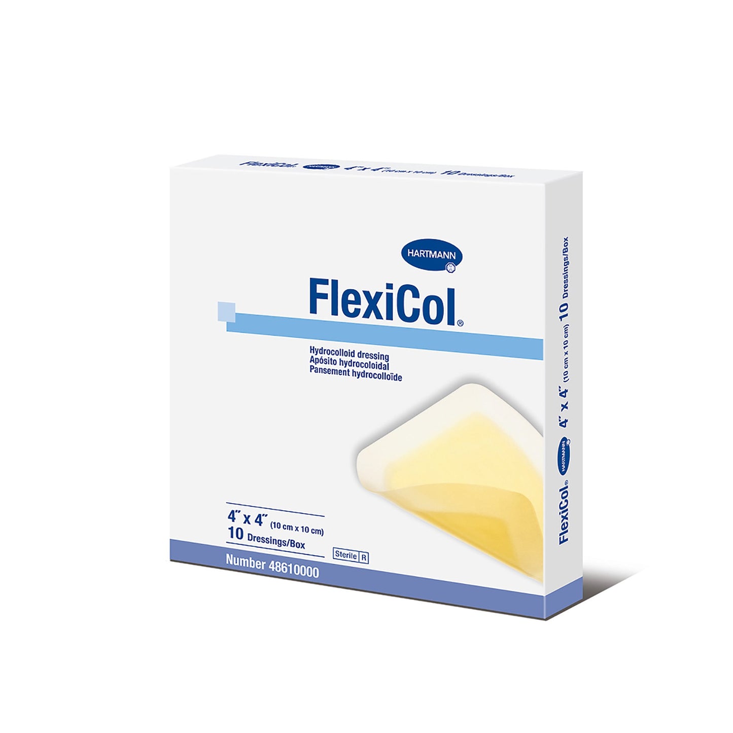 DRESSING, FLEXICOL LF STR 4"X4" (10/BX)