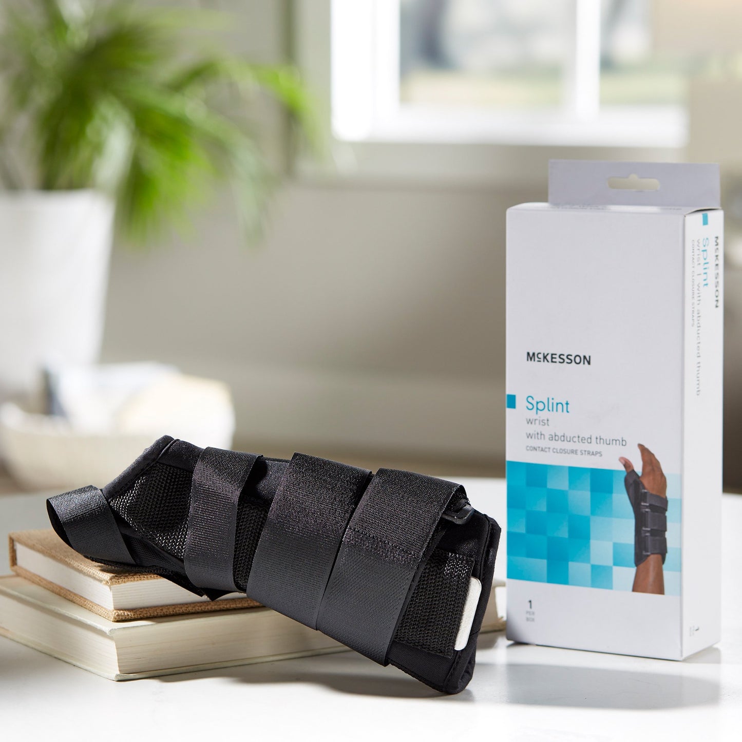 WRIST SPLINT, W/ABDUCTED THUMBLT LG 8.5"