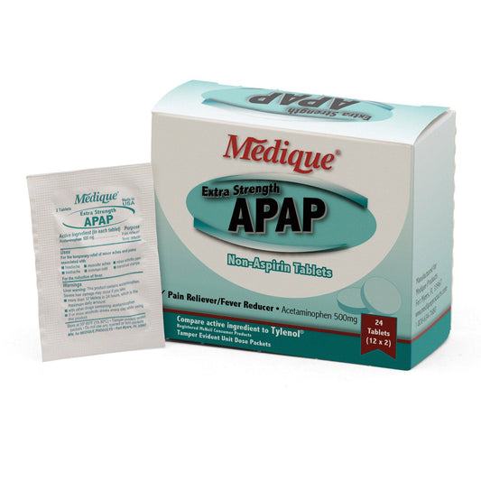 APAP XS, TAB 500MG UD (24/BX 25BX/CS)