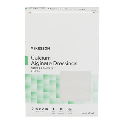 DRESSING, CALCIUM ALGINATE SHEET 2"X2" (10/BX 10BX/CS)