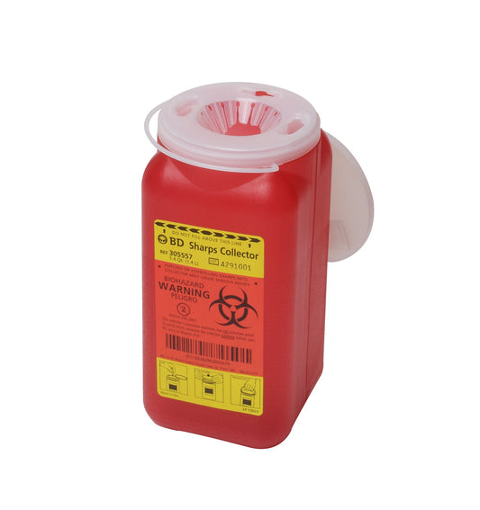 CONTAINER, SHARPS RED 1.4QT (36/CS)