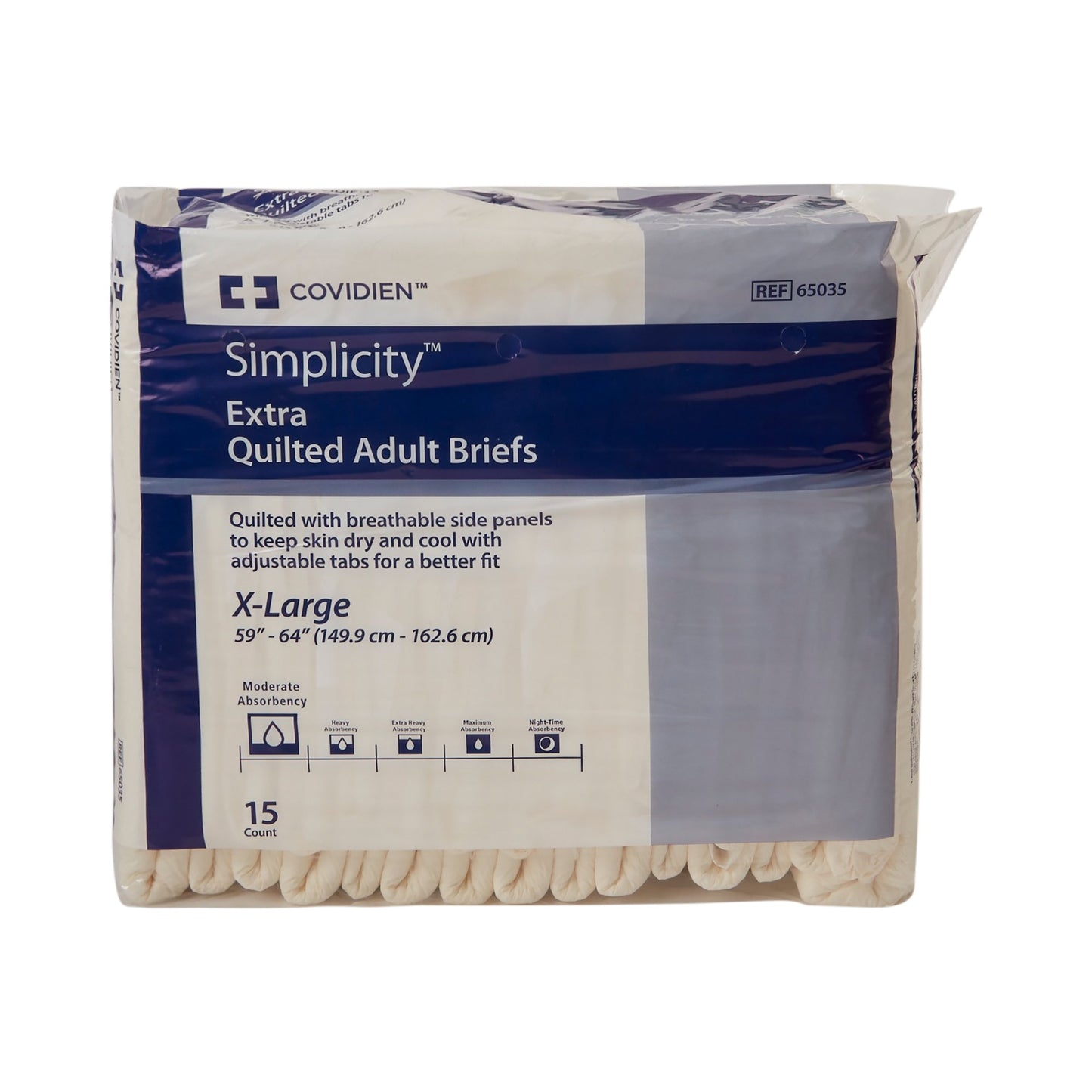 BRIEF, QUILTED SIMPLICITY ADLTXLG (15BG /4BG/CS) KENICO