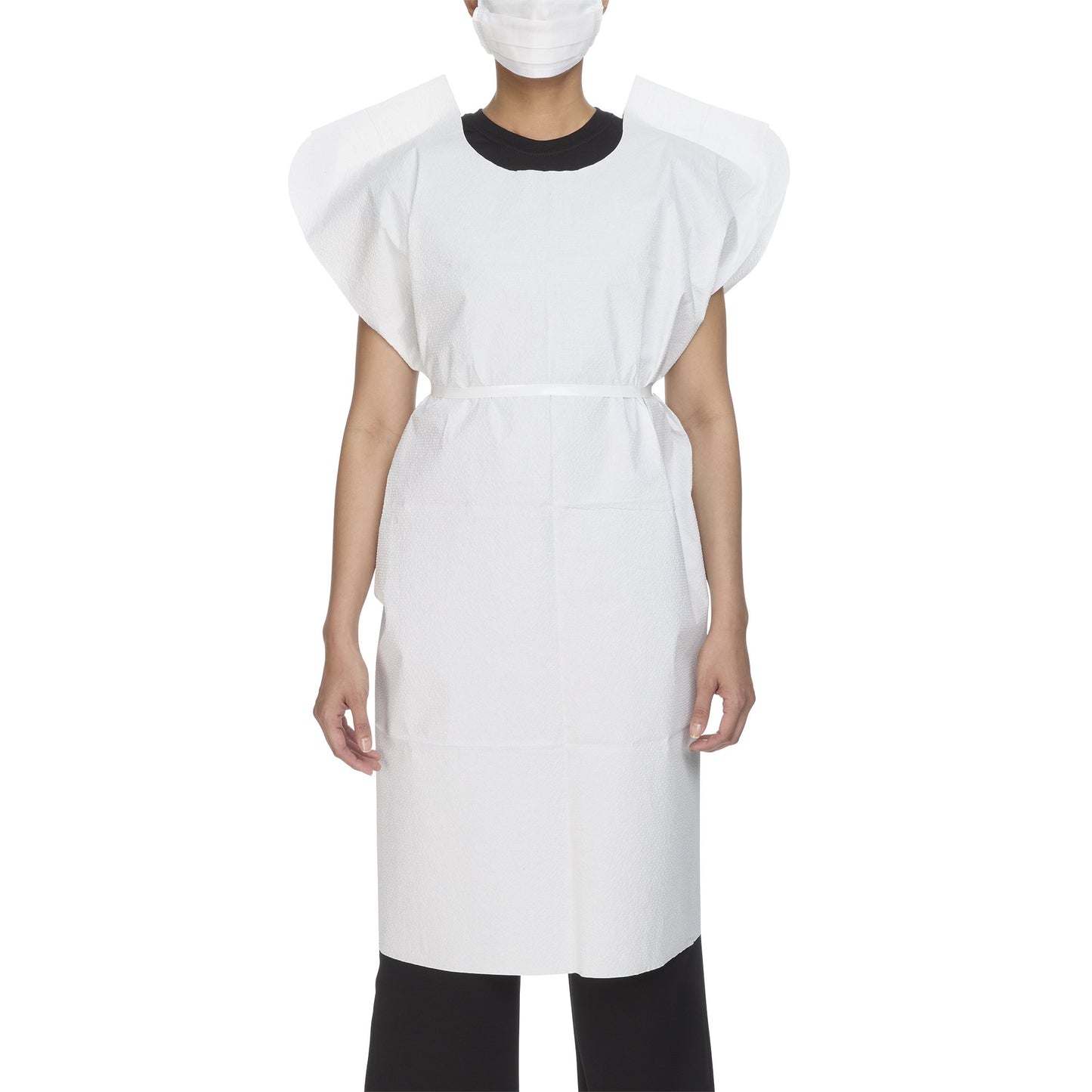 GOWN, EXAM 3PLY WHT 30X42 (50/CS)