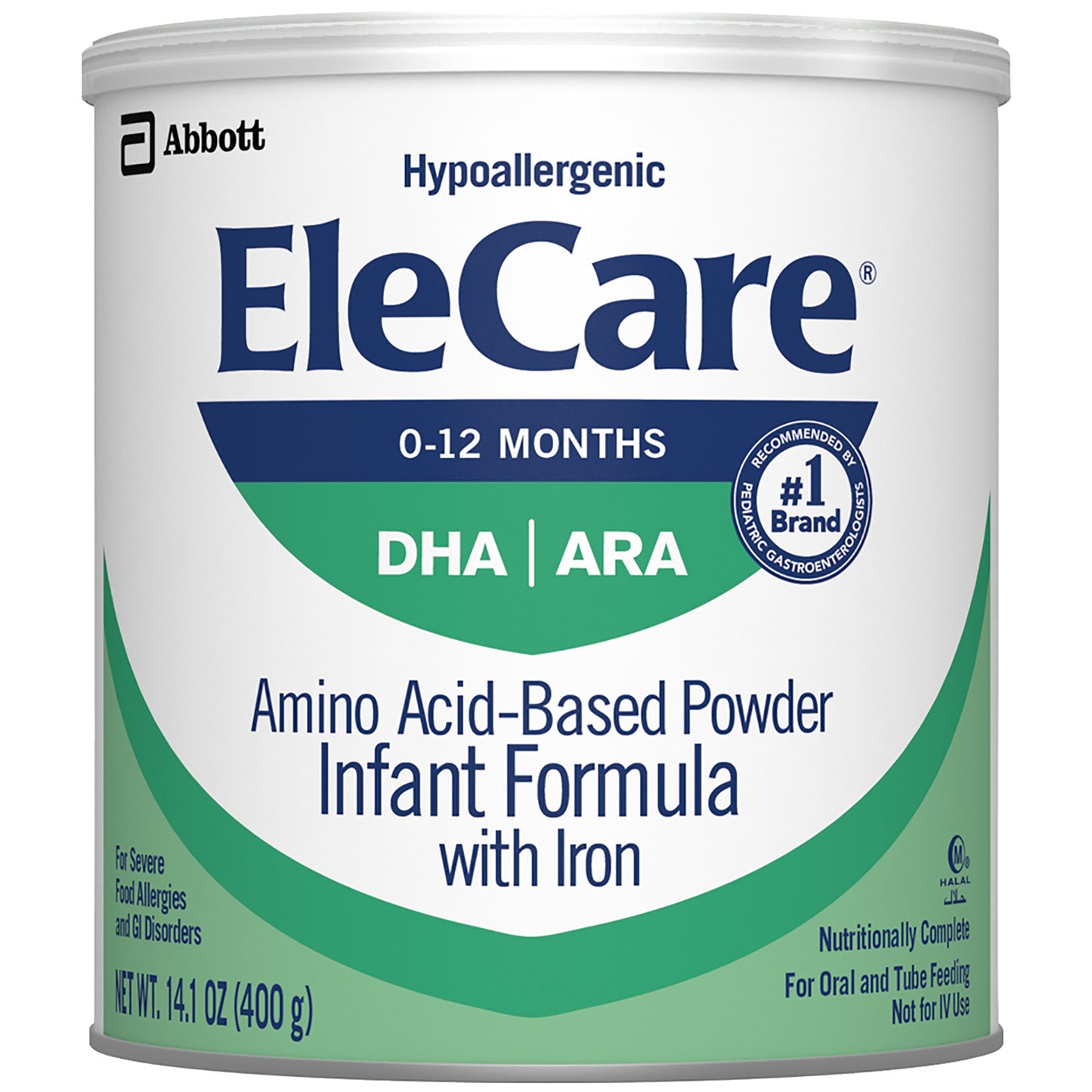 ELECARE, PDR W/DHA/ARA UNFLAV 14.1OZ (6/CS)