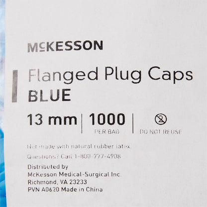 CAP, VAC TUBE BLU 13MM (1000/BG 20BG/CS)