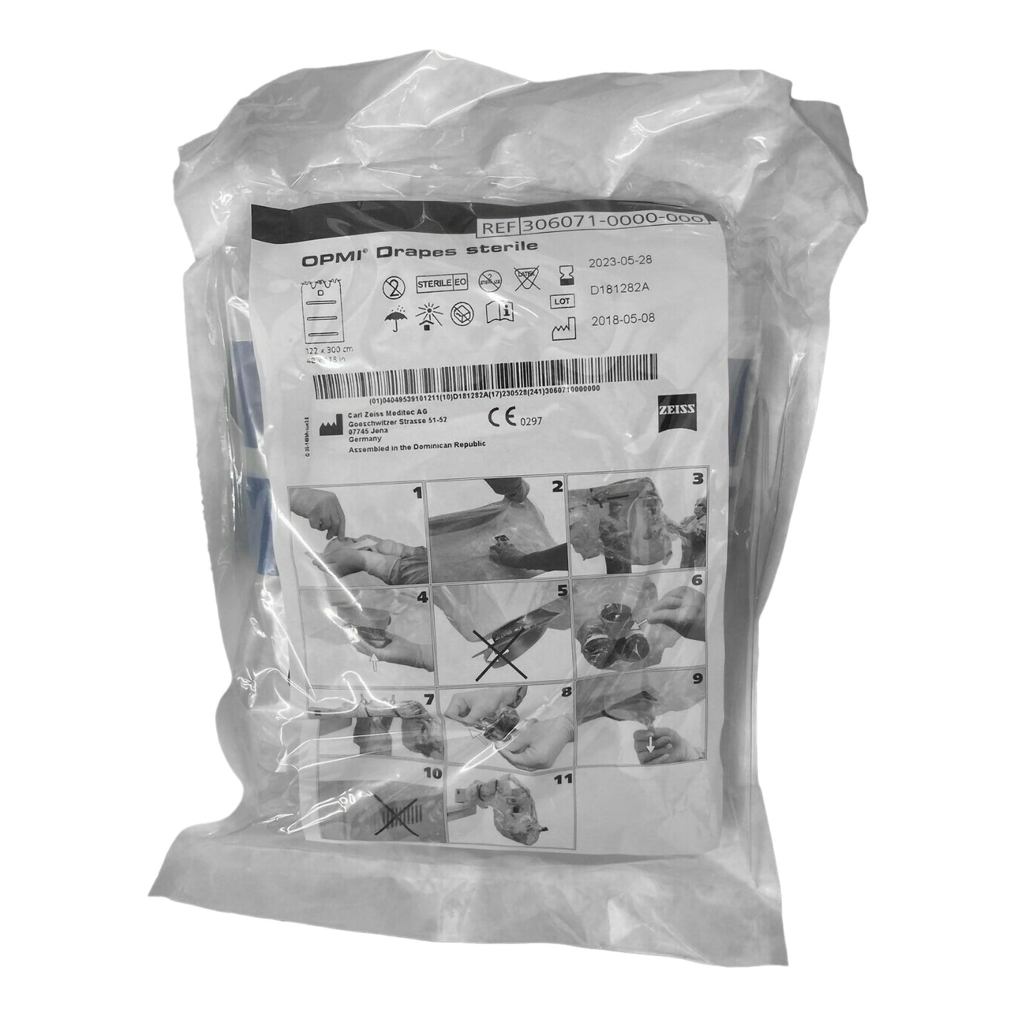 DRAPE, MICROSCOPE 48"X118" (5/BX) 326071