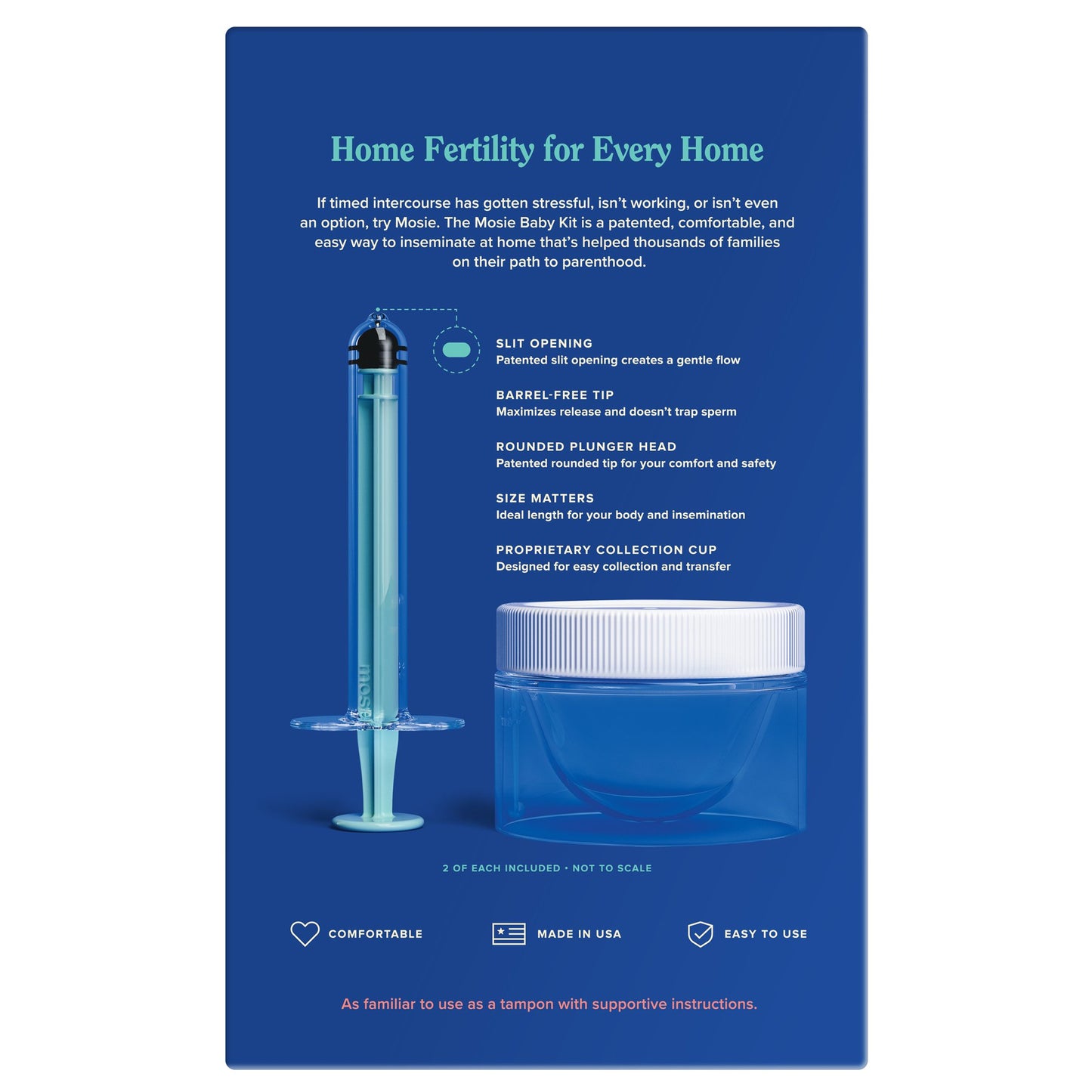 INSEMINATION KIT, MOSIE BABY AT-HOME (2/KT 24KT/CS)