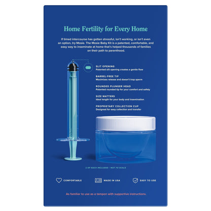 INSEMINATION KIT, MOSIE BABY AT-HOME (2/KT 24KT/CS)