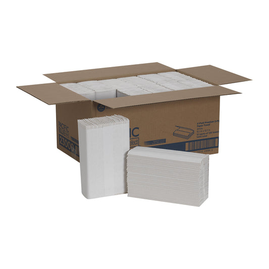 TOWEL, PAPER C-FOLD 2PLY 10"X13" (120/PK 12PK/CS)