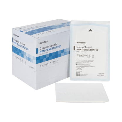 DRAPE, LINED POLY STR WHT NONFEN 18"X26" (50/BX)