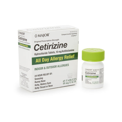 CETIRIZINE HCL, TAB 10MG (45/BT)