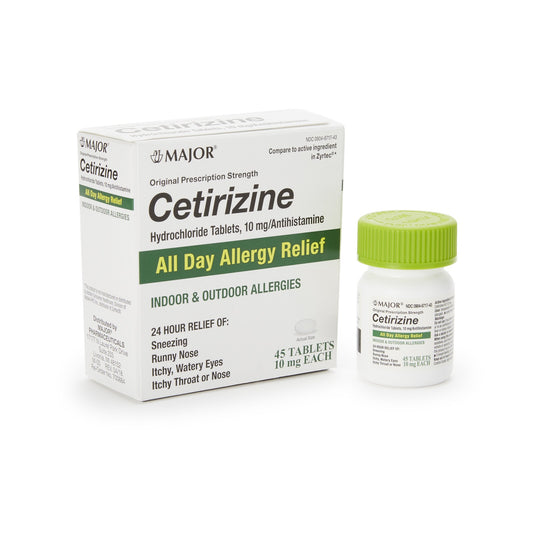 CETIRIZINE HCL, TAB 10MG (45/BT)