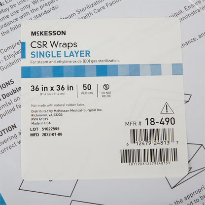 WRAP, CSR 36"X36" (50/BX 5BX/CS)