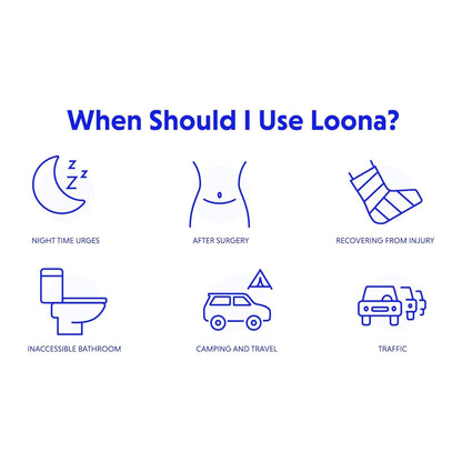 URINAL, PORT F/BEDSIDE&ON-THE-GO LOONA FML MOON GRY (24/CS