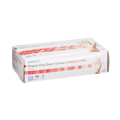 GLOVE, EXAM VNYLSTRCH XL N/S (100/BX 10BX/CS)