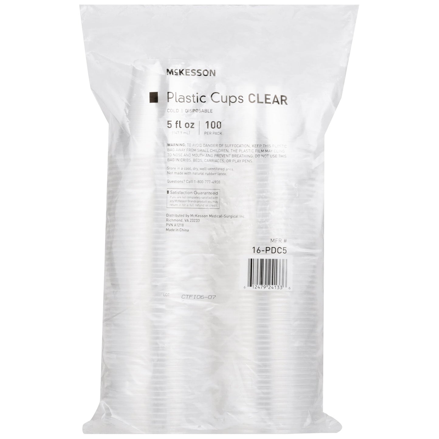 CUP, DRINKING TRANSLUCENT PP 5OZ (100/SL 20SL/CS)