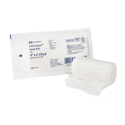 GAUZE, ROLL FLUFF DERMACEA 2PLY 4"X4YDS (96RL/CS)