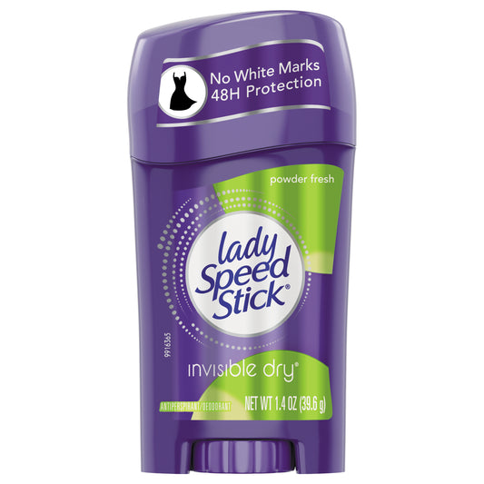 DEODORANT, POWDER LADY SPEED STICK 1.4OZ (12/CS)